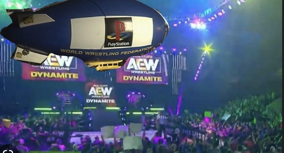 Suspected WWE spy balloon spotted floating above AEW event