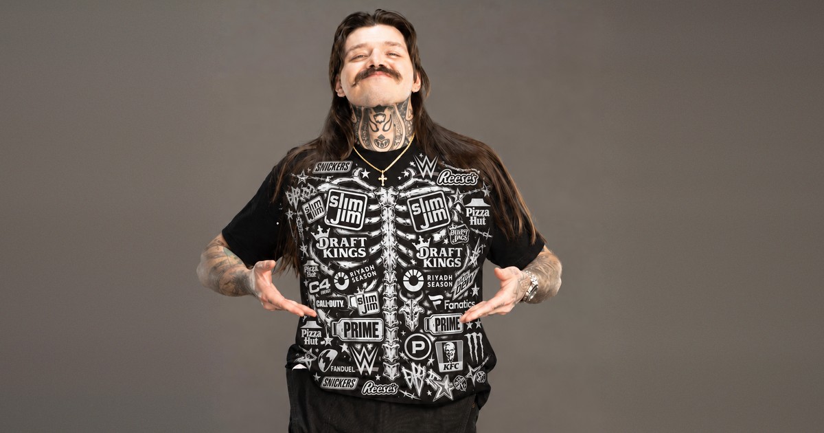 WWE wrestler’s merch now entirely corporate logos